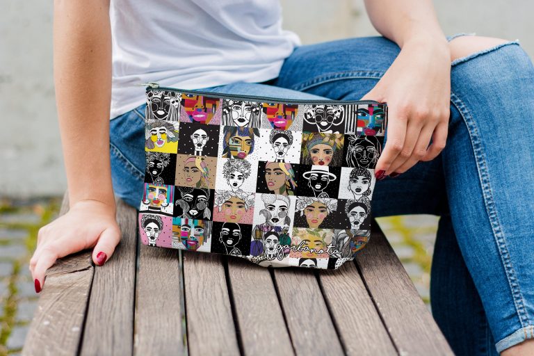 Colorful Mosaic Makeup Bag Pouch