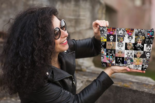 Colorful Mosaic Makeup Bag Pouch