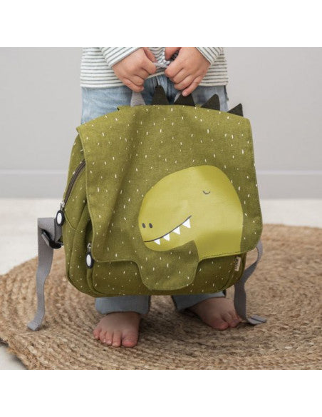 Adjustable Cotton Backpack for Kids - Water Repellent &amp; Machine Washable by Trixie Baby at www.brixbailey.com