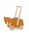 Wooden Toy Cart with Fox Design