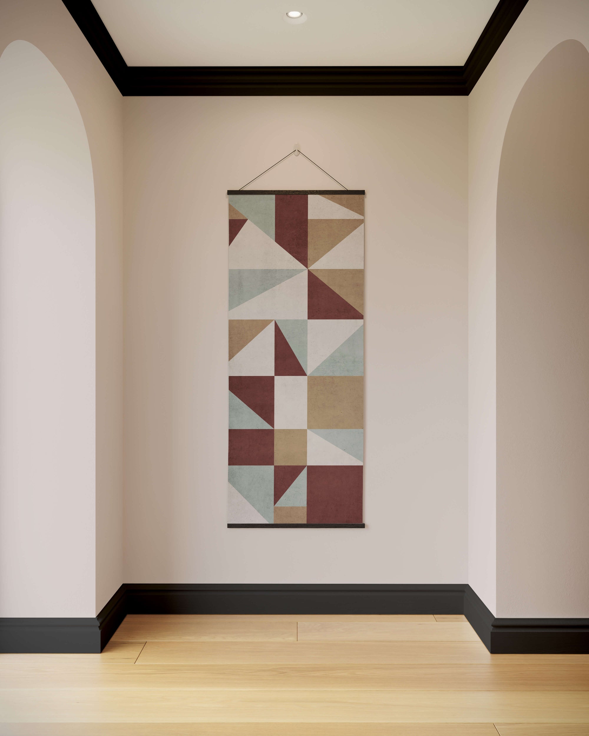 Geometric Triangle &amp; Square Tapestry