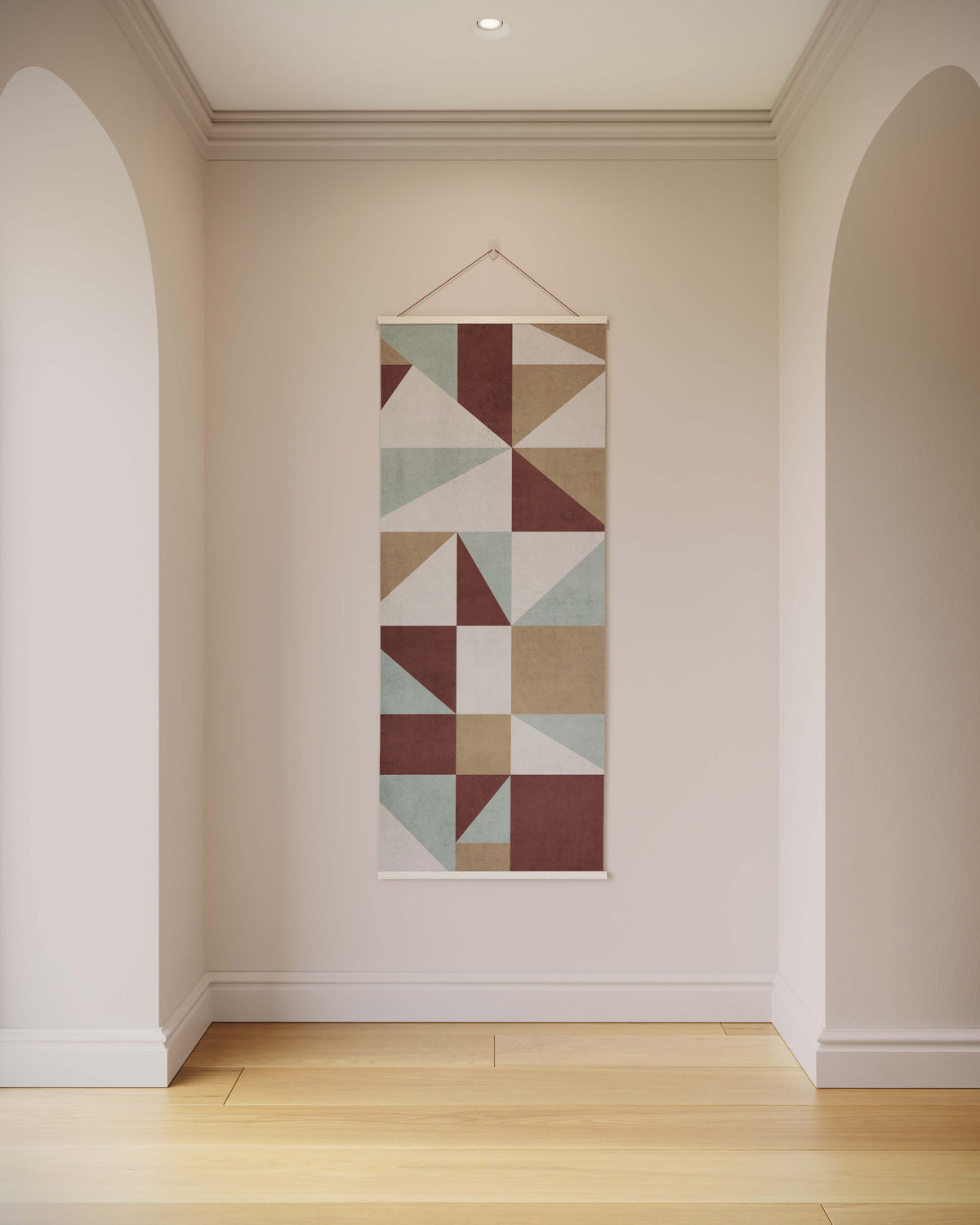 Geometric Triangle &amp; Square Tapestry