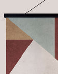 Geometric Triangle & Square Tapestry