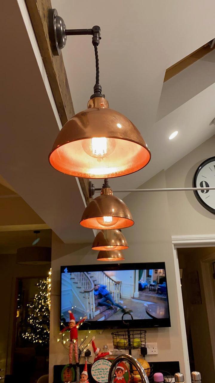 Multi Bulb Wooden Wall Light | Rustic Kitchen, Dining & Feature Lighting UK