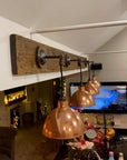 Multi Bulb Wooden Wall Light | Rustic Kitchen, Dining & Feature Lighting UK