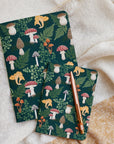 A5 Handmade Notebook with Mushroom & Fern Design