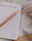 A6 Handmade Notebook with Mushroom & Fern Design