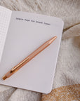 A6 Handmade Notebook with Mushroom & Fern Design