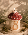 Mushroom House Candle