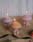 Mushroom Family Candle