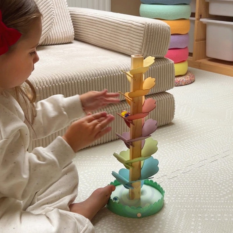 Musical Rainbow Wooden Ball Track for Curious Kids