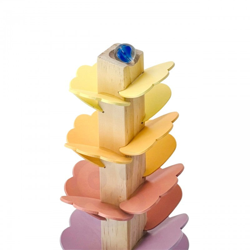 Musical Rainbow Wooden Ball Track for Curious Kids