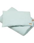 Mint Muslin Baby Blanket and Pillow Set