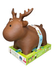 Bouncy Brown Moose Ride On Toy for Toddlers