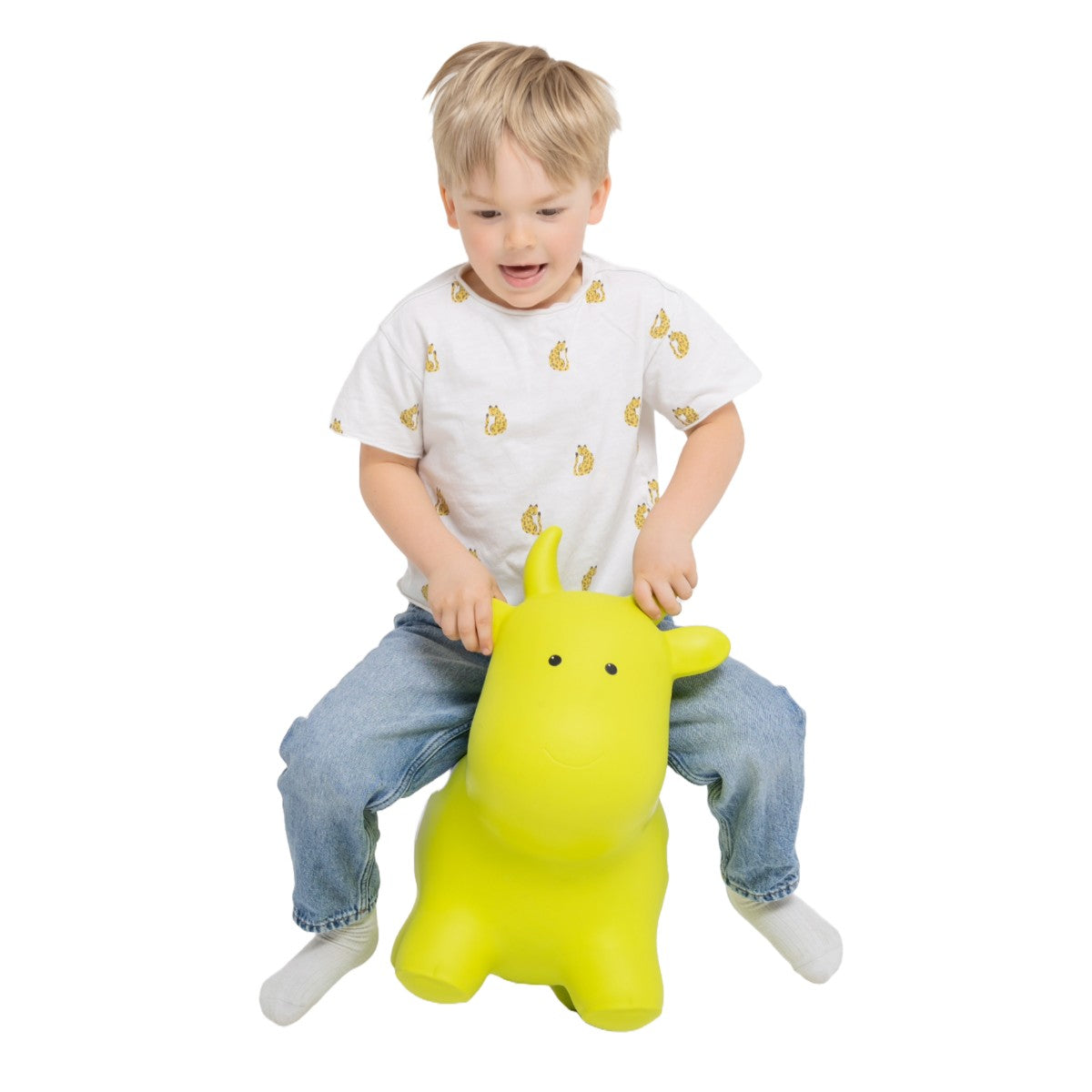 Jumpy Green Cow Bouncer for Toddlers
