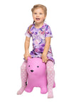 Pink Bear Bouncy Ride On Toy