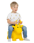 Bright Yellow Bouncing Moose Toy