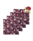 My Maroon Table Napkin - Set of 4