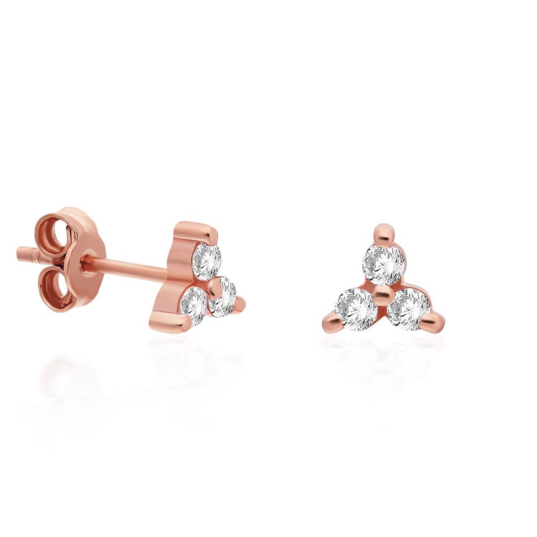 Dainty Trila Diamond Studs Earrings