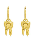 Gold Lover’s Remnant Heavy Tooth Earrings