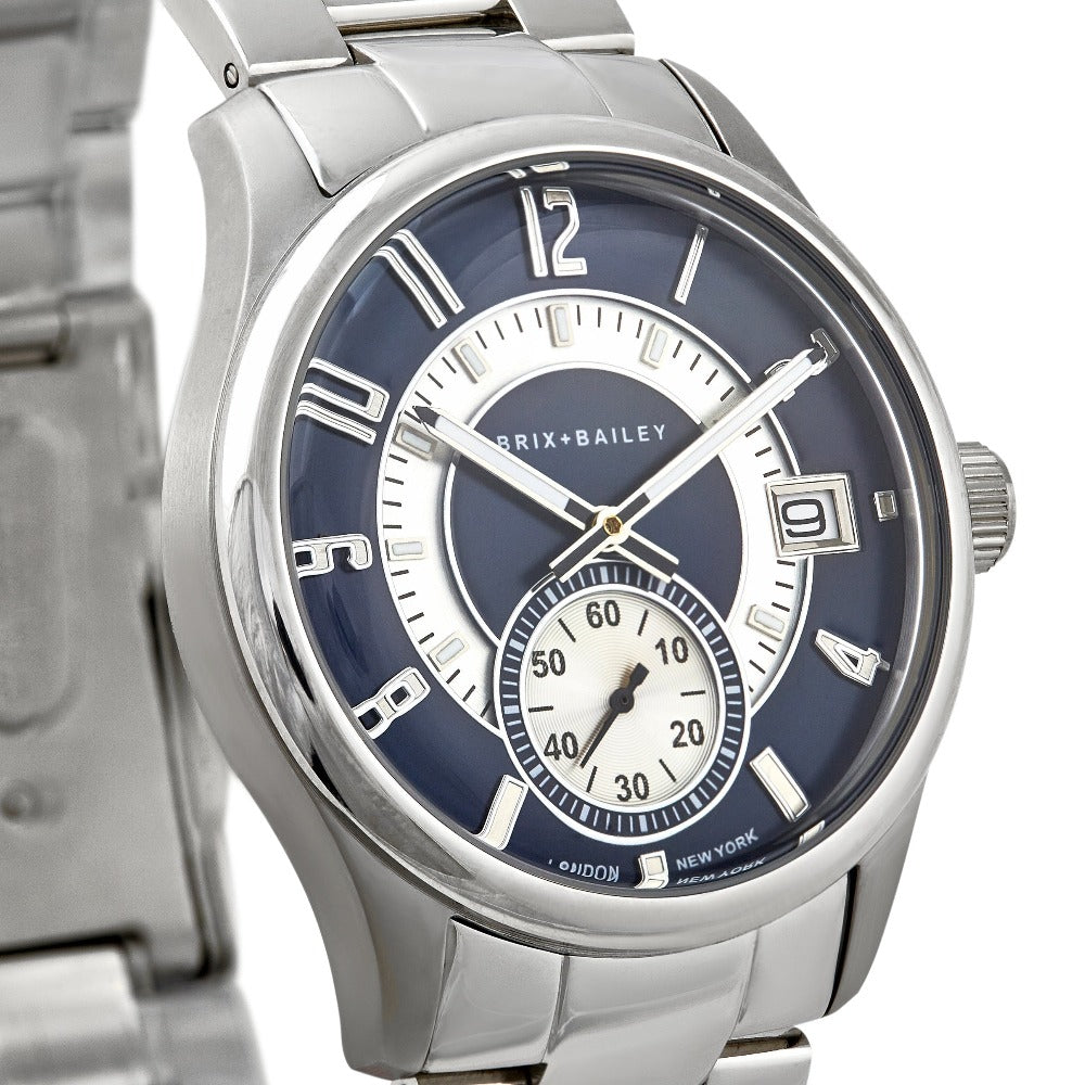 The Brix + Bailey Price Watch Form 4 Mens Navy Wrist Watch Brix and Bailey Mens Gift