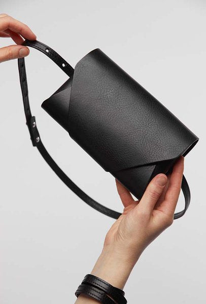 Versatile Leather Clutch Wallet with Adjustable Strap