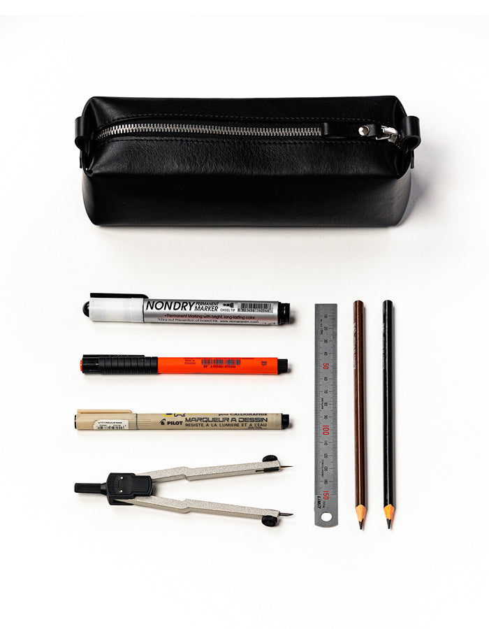 Stella Soomlais Leather Pencil Case - Eco-Friendly & Handmade