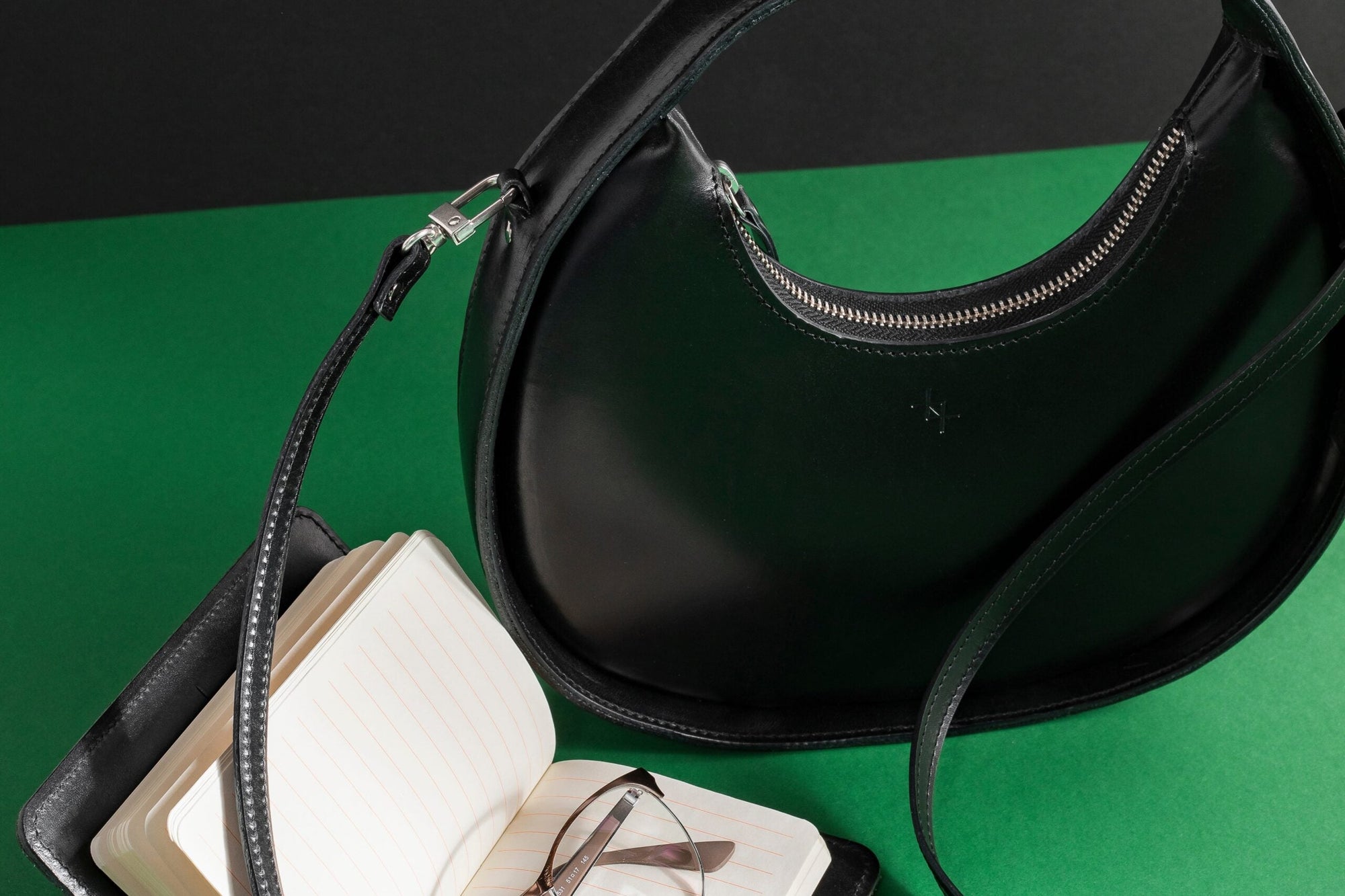 Elegant Mini Moon Sling Bag – Versatile &amp; Stylish Leather by Craftory at brixbailey.com