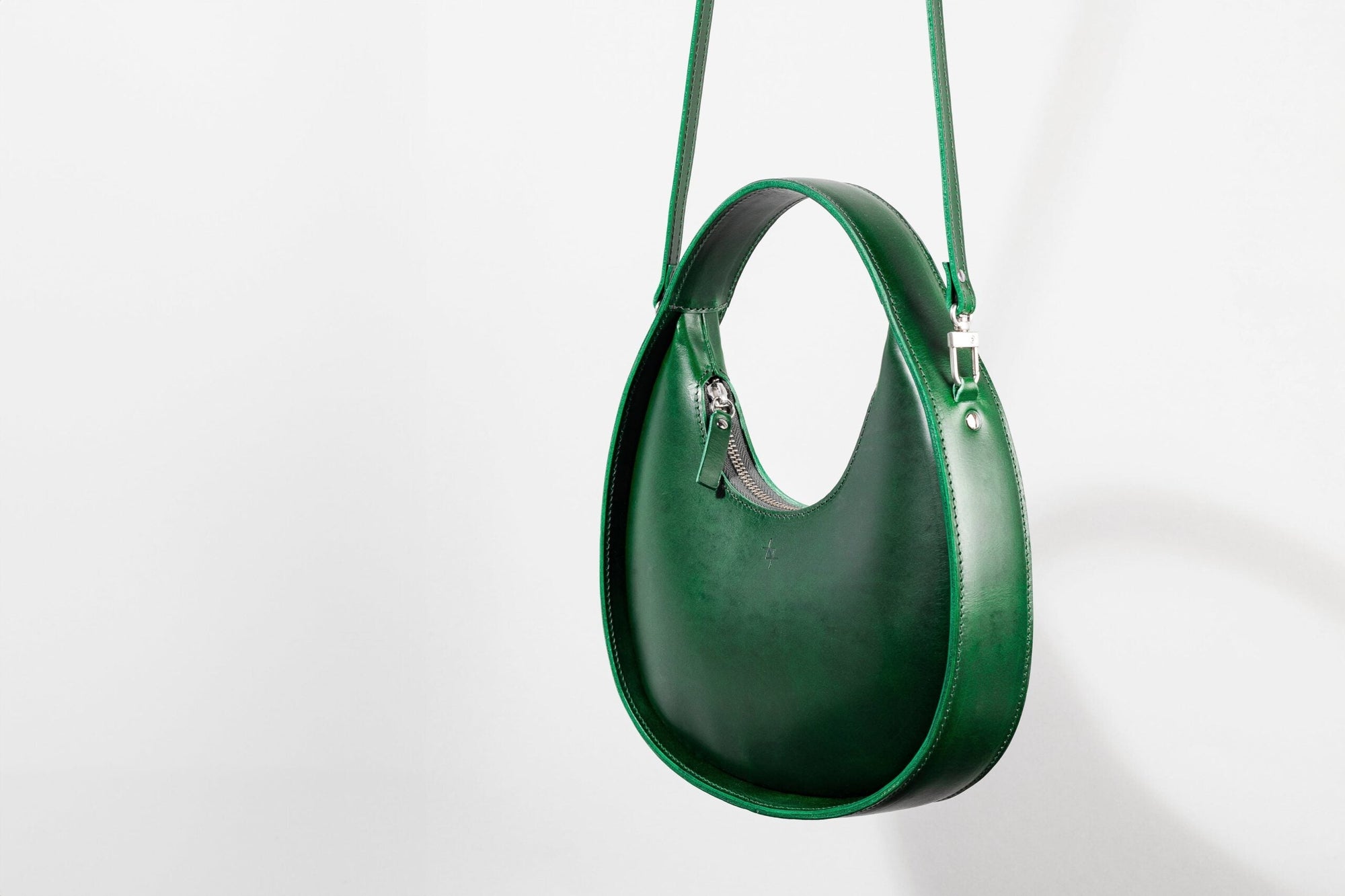 Elegant Mini Moon Sling Bag – Versatile &amp; Stylish Leather by Craftory at brixbailey.com