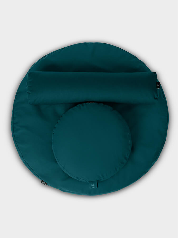 Yoga Studio EU Round Organic Zabuton Meditation Cushion Kit - Zafu &amp; Pranayama