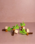 Atlantico Palm Tree Napkin Ring, Green - Set of 4