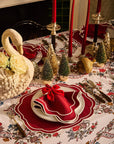 The Bordeaux Scallop Napkin- Set of 4