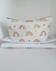 Nappy and wipes pouch - Beau Rainbow Print