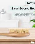 Natural Sisal or Bristle Body Brush for Dry Brushing and Showers