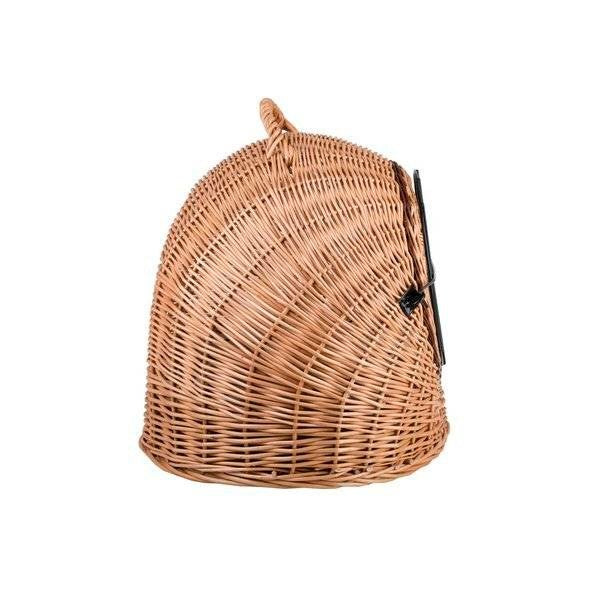 Cozy Natural Wicker Pet Carrier with Cushion