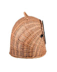 Cozy Natural Wicker Pet Carrier with Cushion