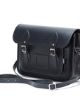 Handmade Leather Satchel - Navy Blue