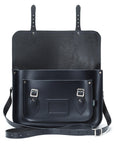 Handmade Leather Satchel - Navy Blue