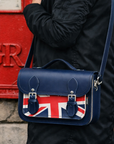 Union Jack Midi Satchel - Navy