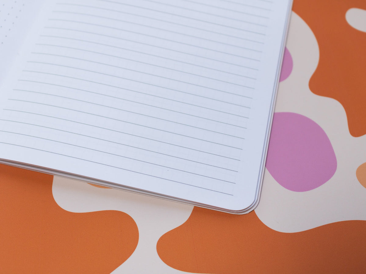 A5 Handmade Notebook with Abstract Design