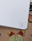 A5 Handmade Notebook with Vintage Butterfly Design