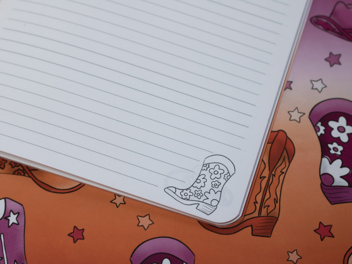 A5 Handmade Notebook with Howdy Design