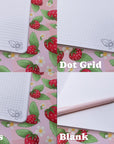 A5 Handmade Notebook with Strawberry Design