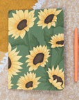 A5 Handmade Notebook with Sunflower Design