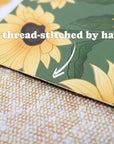 A5 Handmade Notebook with Sunflower Design