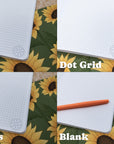 A5 Handmade Notebook with Sunflower Design