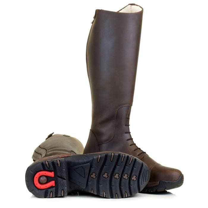 Brown Wool Lined Long Riding Field Boots
