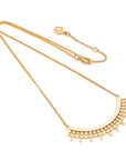 Etrusca Curved Gold Necklace
