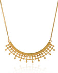 Etrusca Curved Gold Necklace