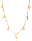 Multi-Talon Necklace, Gold Vermeil